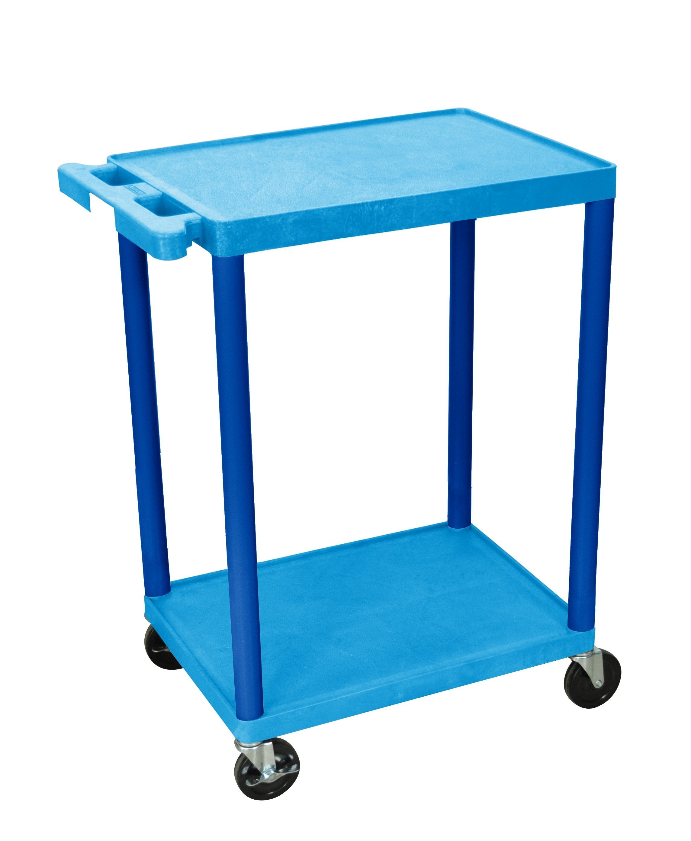 Luxor 2 Shelf Utility Cart Blue
