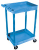 Luxor Blue 2 Shelf Tub Cart