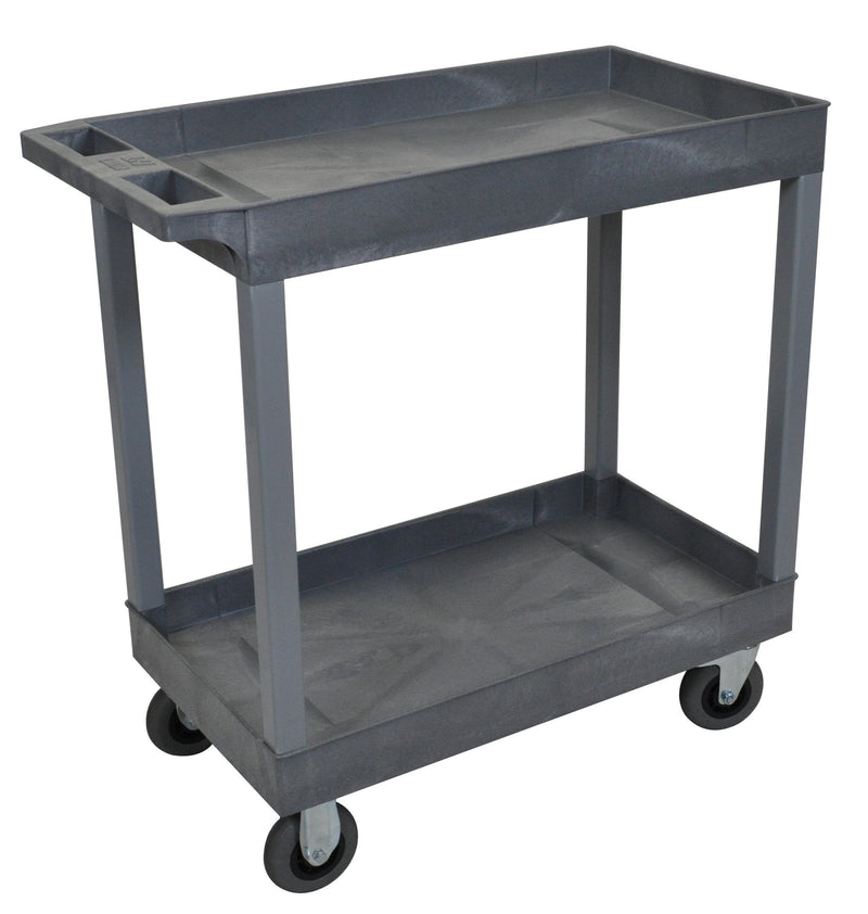 Luxor Gray 18x32 2 Tub Cart W/ SP5 Casters