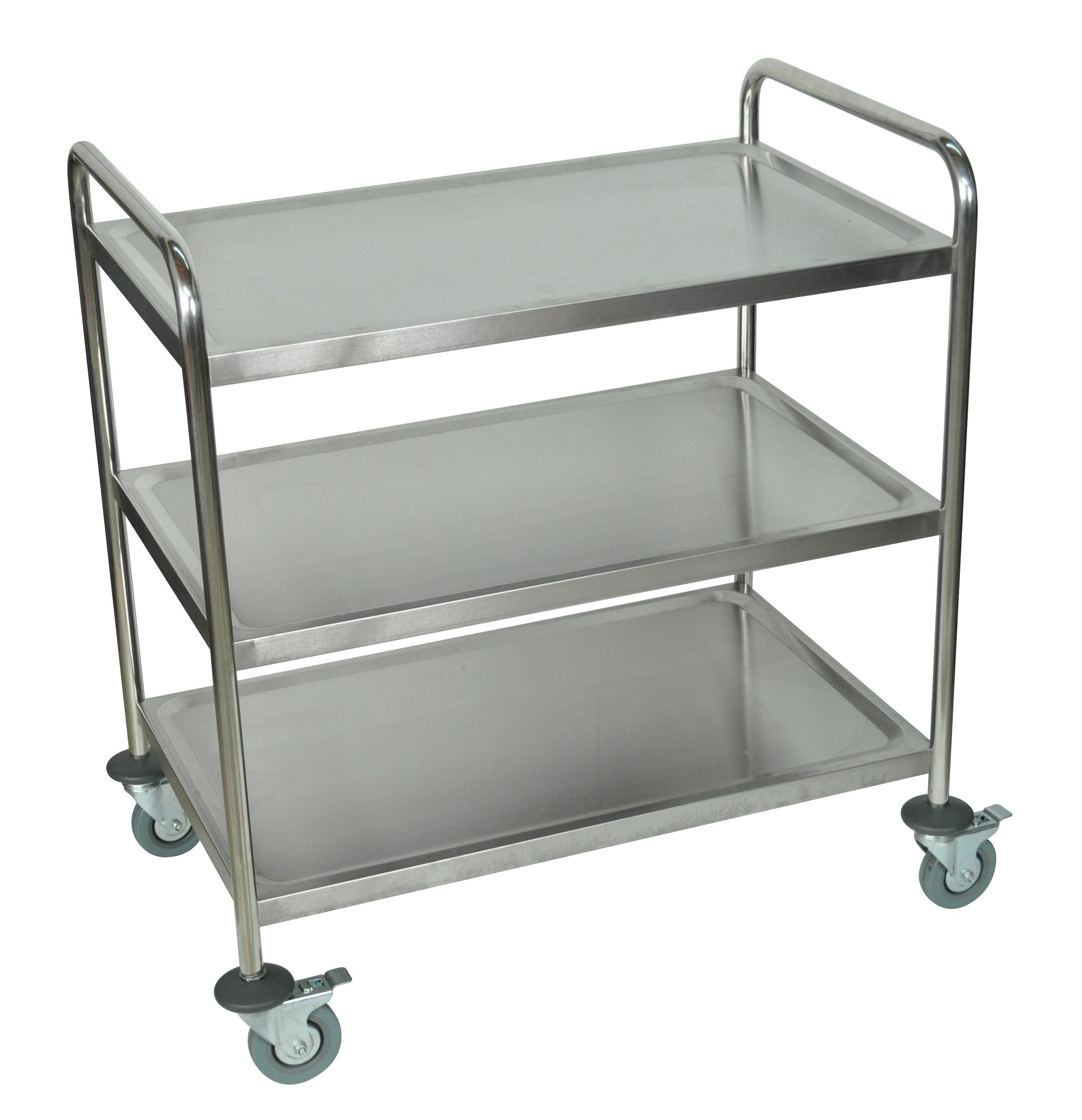 Luxor Stainless Steel 3 Shelf Cart