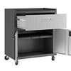 Manhattan Comfort Fortress Mobile Cabinet with Drawer and Shelves