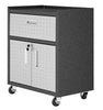 Manhattan Comfort Fortress Mobile Cabinet with Drawer and Shelves