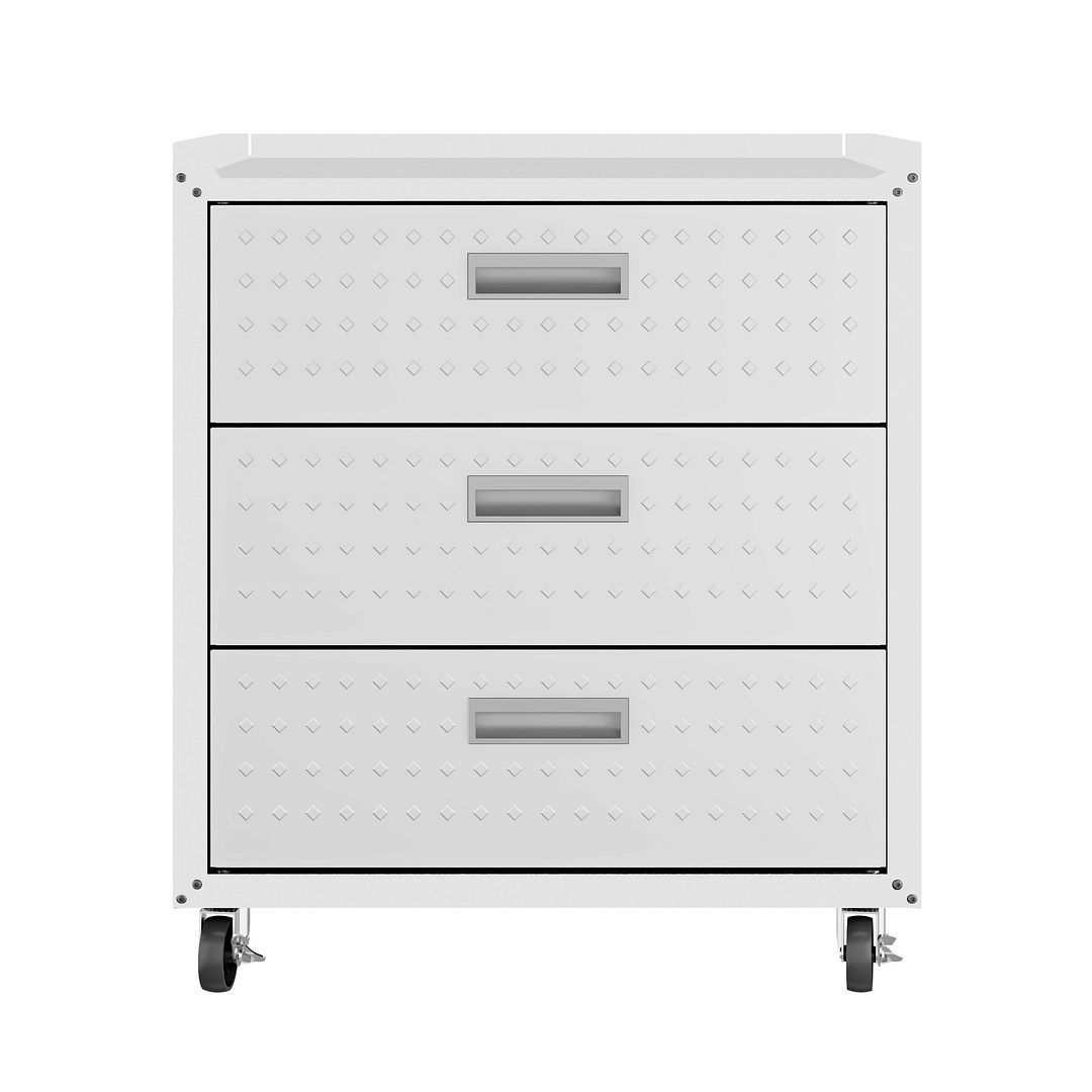 Manhattan Comfort Fortress Mobile Cabinet with Drawers -