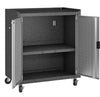 Manhattan Comfort Fortress Mobile Cabinet with Shelves