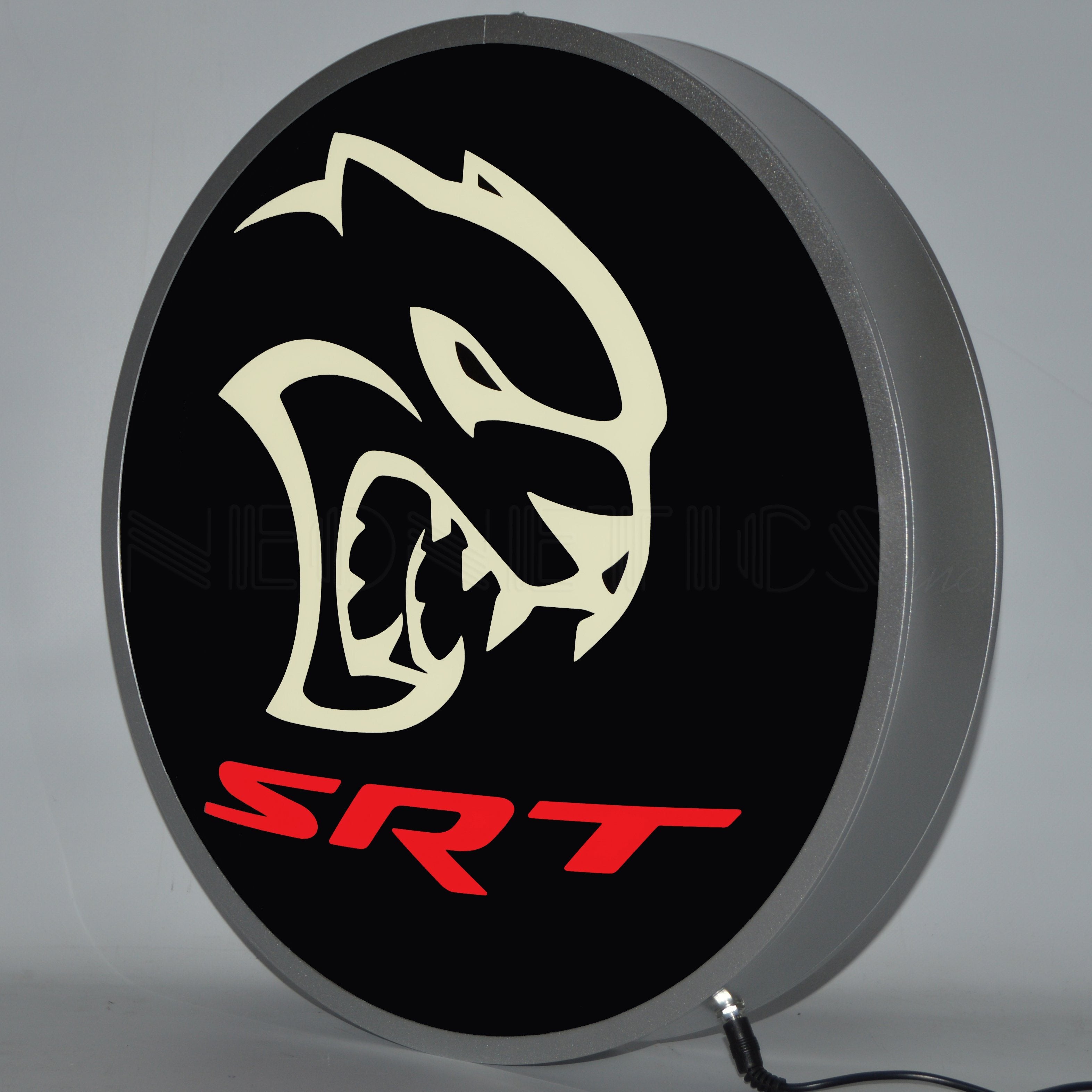 Neonetics Dodge Hellcat Srt Led Lighted Sign 7HELLC – Garage Cabinets ...