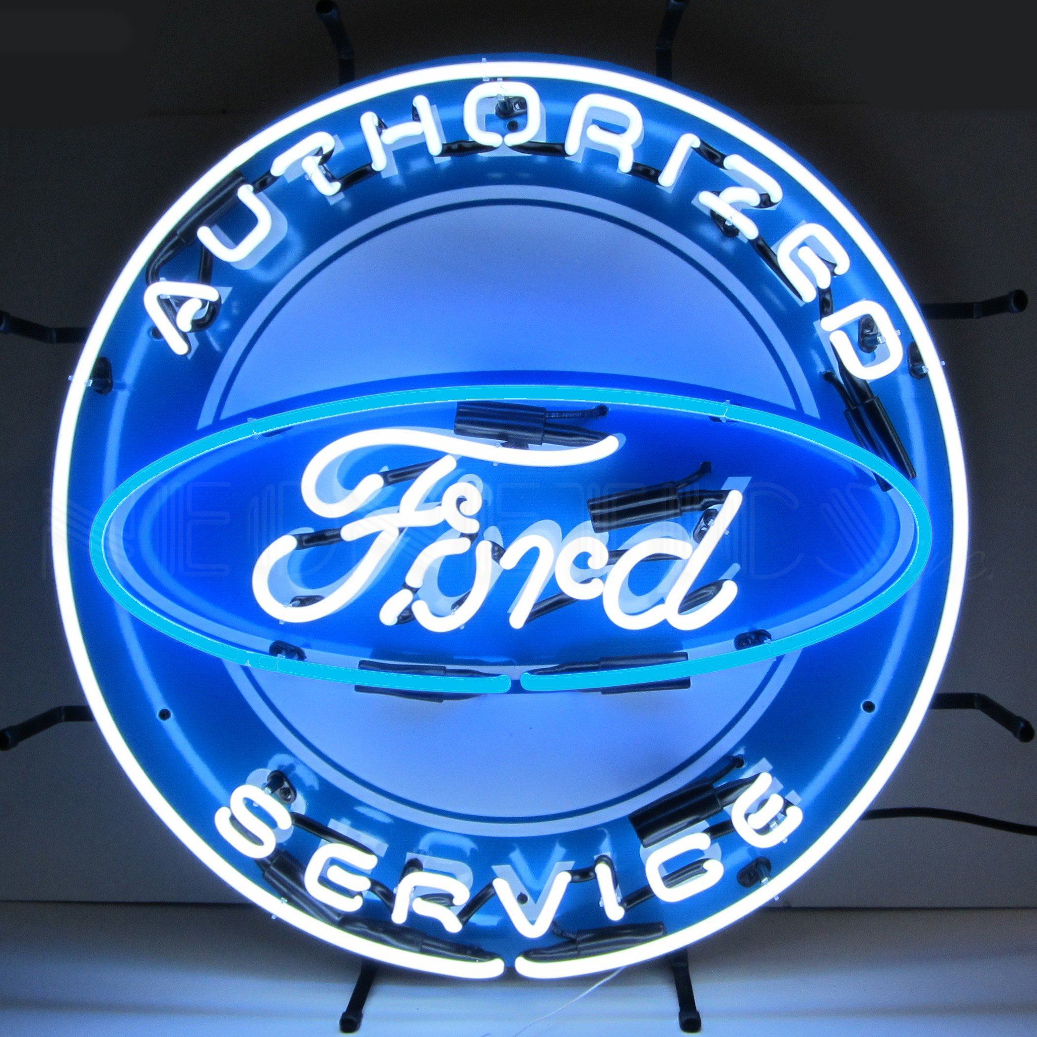 Neonetics Ford Authorized Service Neon Sign With Backing