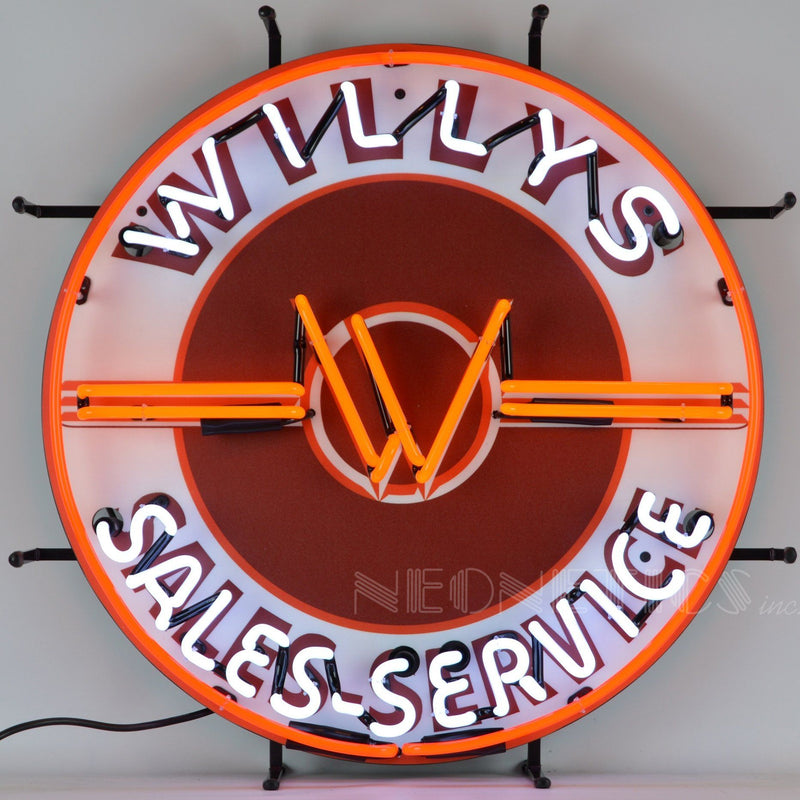 Neonetics Jeep Willys Sales Service Neon Sign