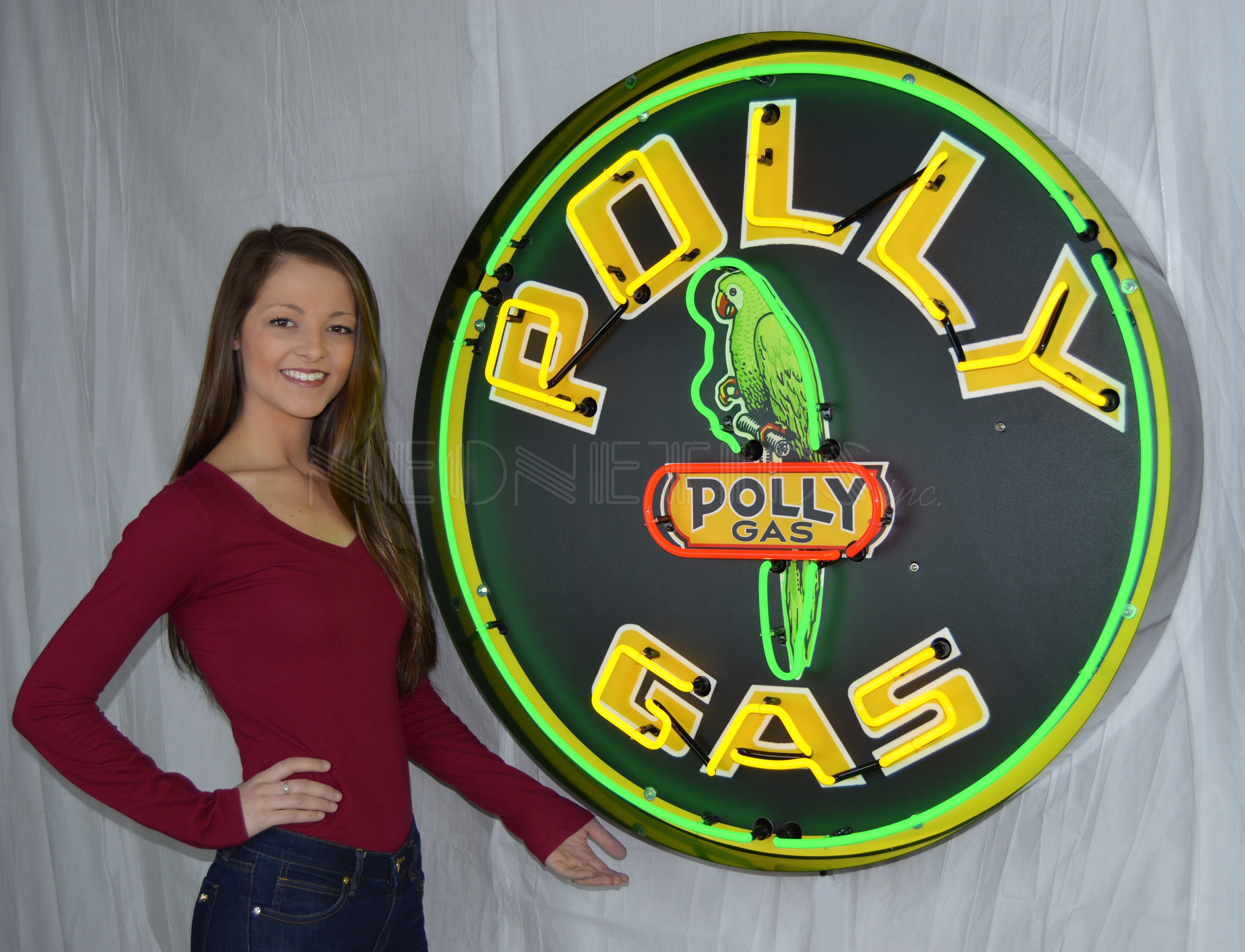 Neonetics Polly Gasoline 36 Inch Neon Sign In Metal Can