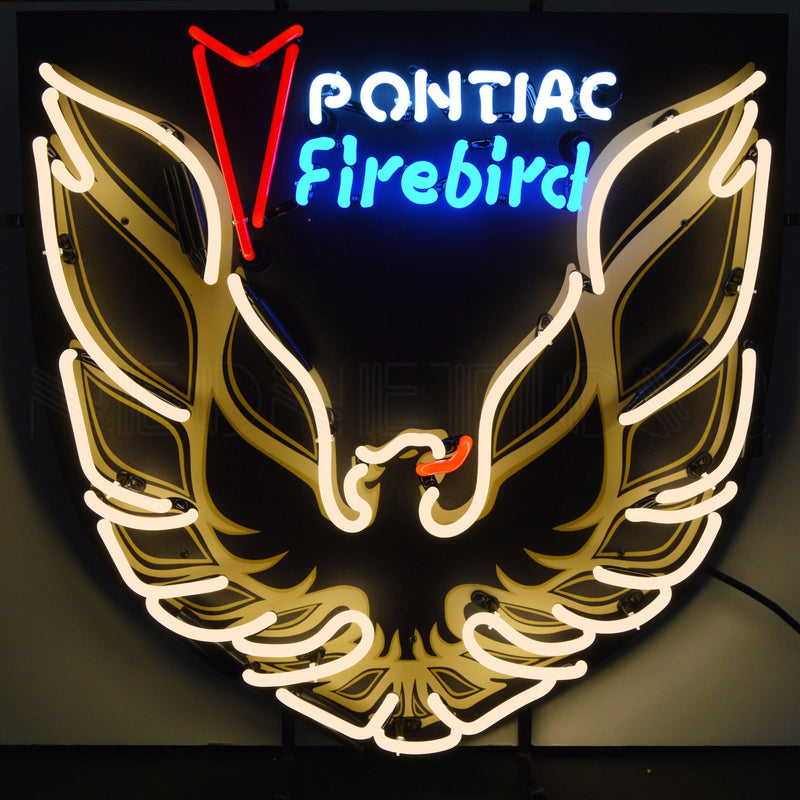 Neonetics Pontiac Firebird Gold Neon Sign With Backing