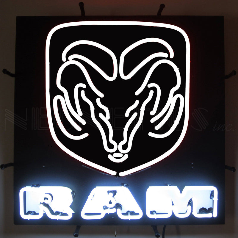 Neonetics Ram White Neon Sign With Backing