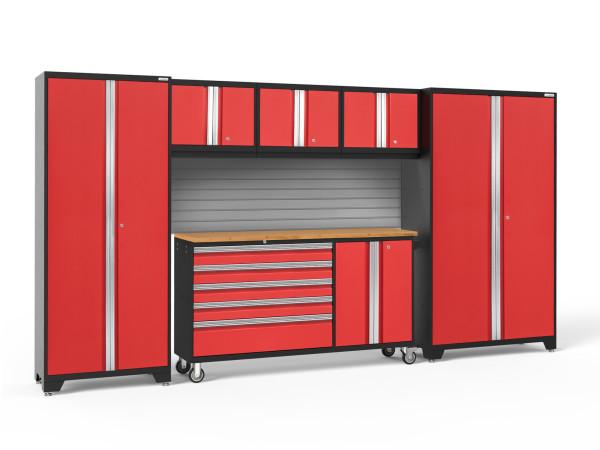 NewAge Bold 3.0 Red 6 Piece Set w/Stainless Steel Worktop