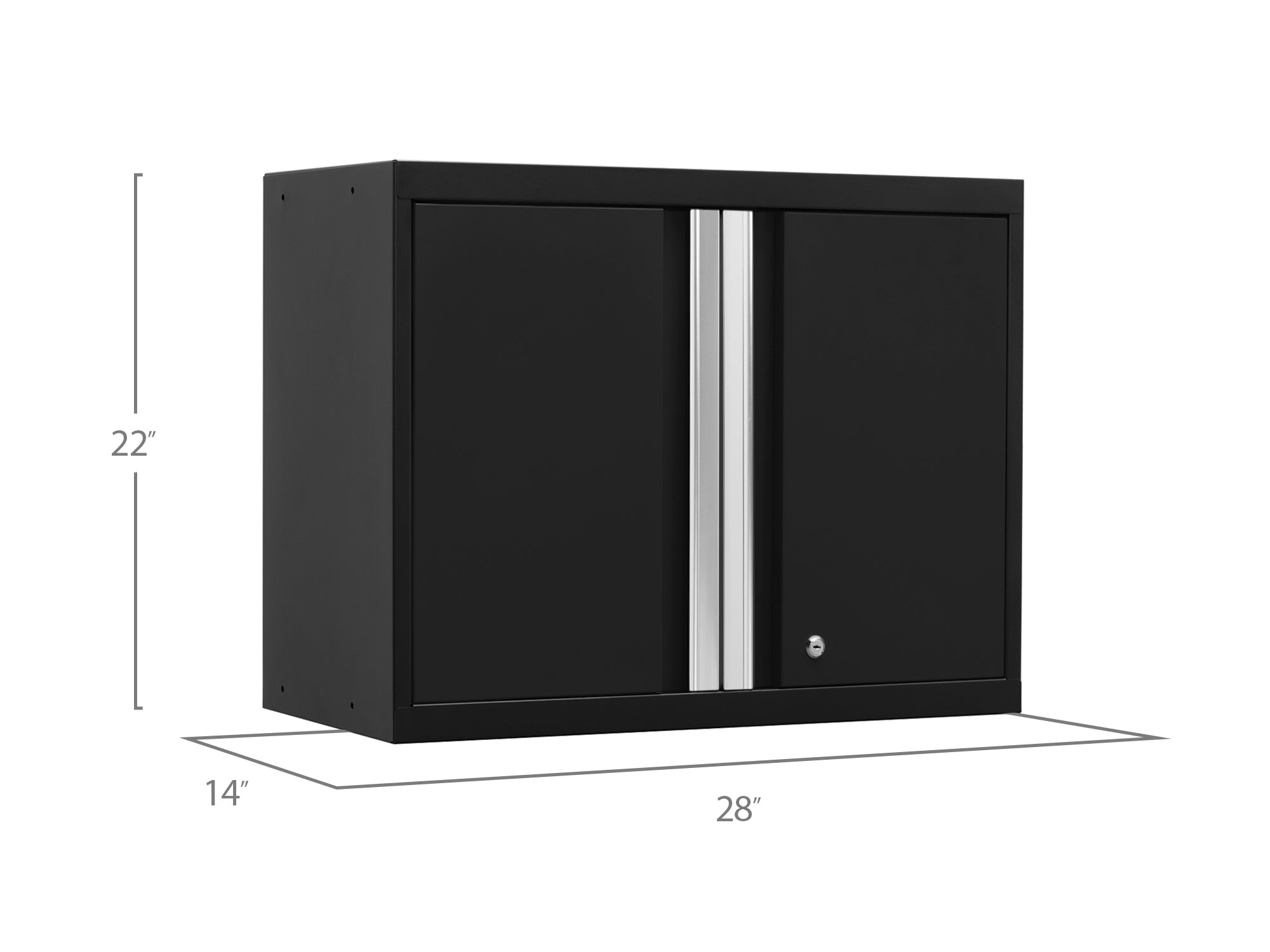 NewAge Pro 3.0 Black Wall Cabinet - 52800 - Storage &