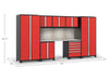 NewAge Pro 3.0 Red 8 Piece Set w/Stainless Steel Worktop