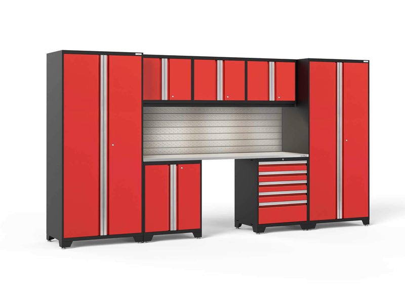 NewAge Pro 3.0 Red 8 Piece Set w/Stainless Steel Worktop