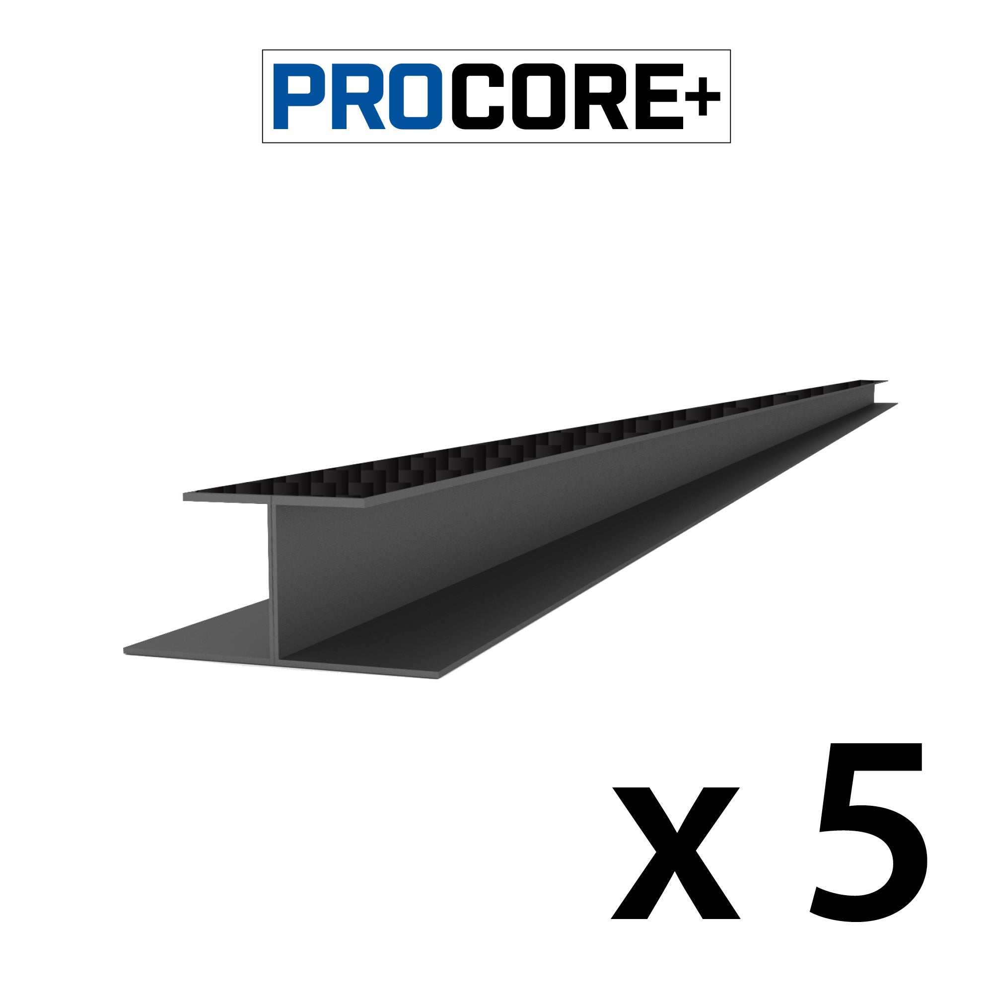Proslat 8 ft. PROCORE+ PVC H-Trim Pack - 5 Pack - Trims