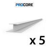 Proslat 8 ft. PROCORE PVC H-Trim Pack