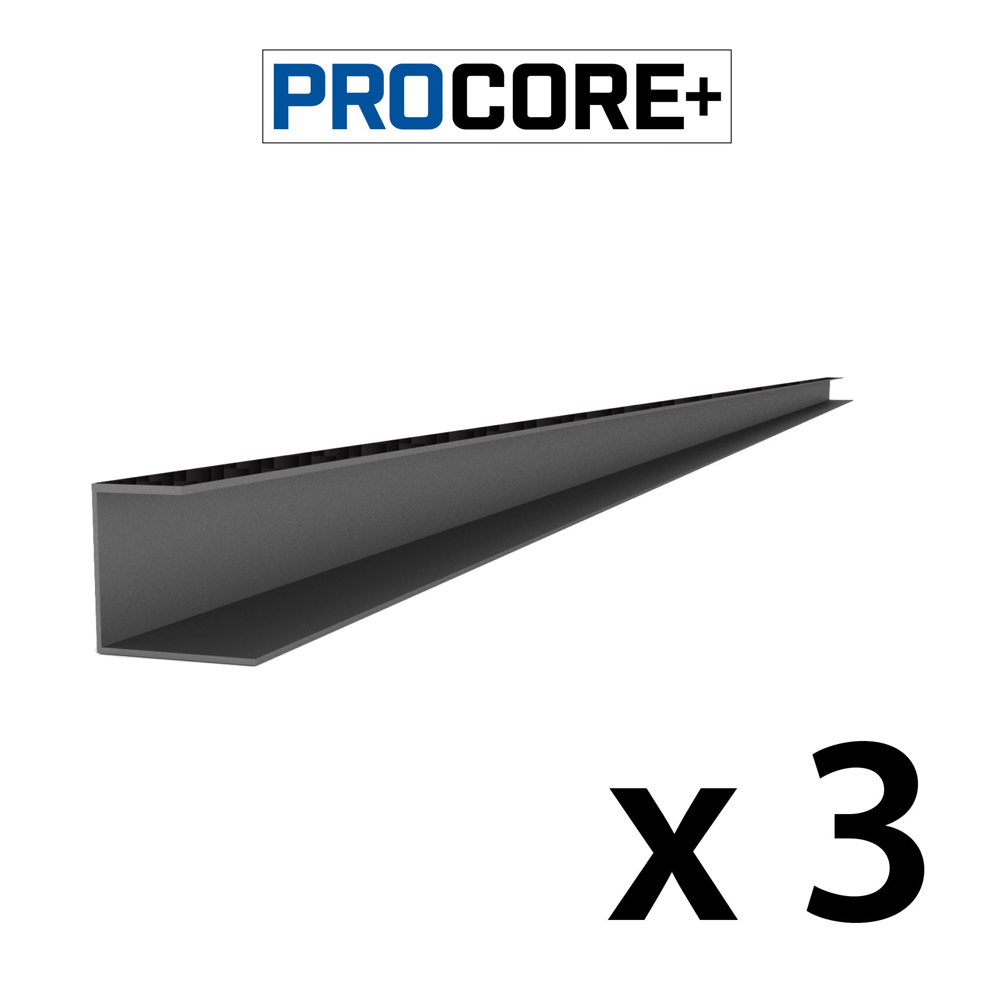 Proslat 8 ft. PROCORE+ PVC Side Trim Pack - 3 Pack - Trims