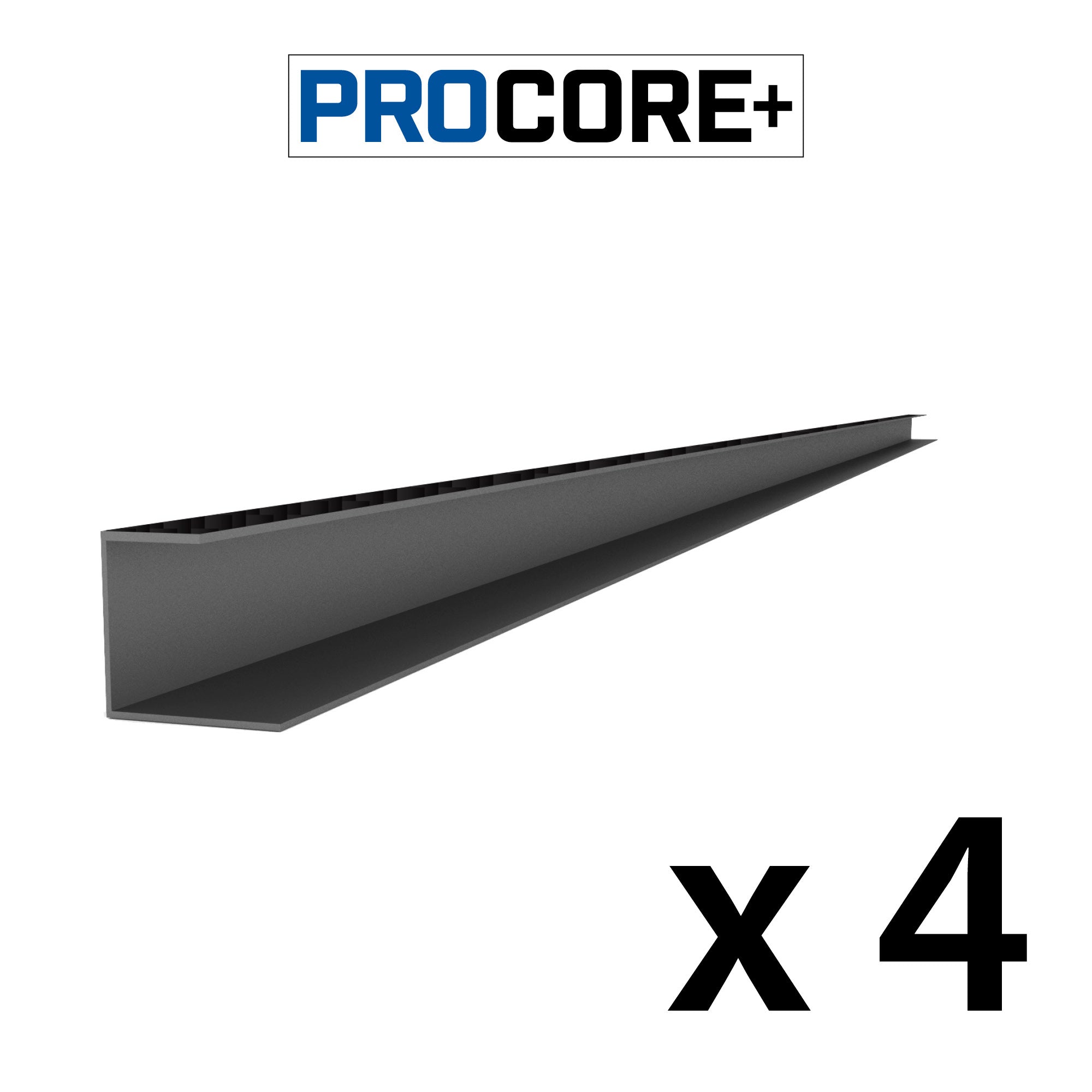 Proslat 8 ft. PROCORE+ PVC Side Trim Pack - 4 Pack - Trims