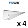 Proslat 8 ft. PROCORE PVC Starter Trim Pack