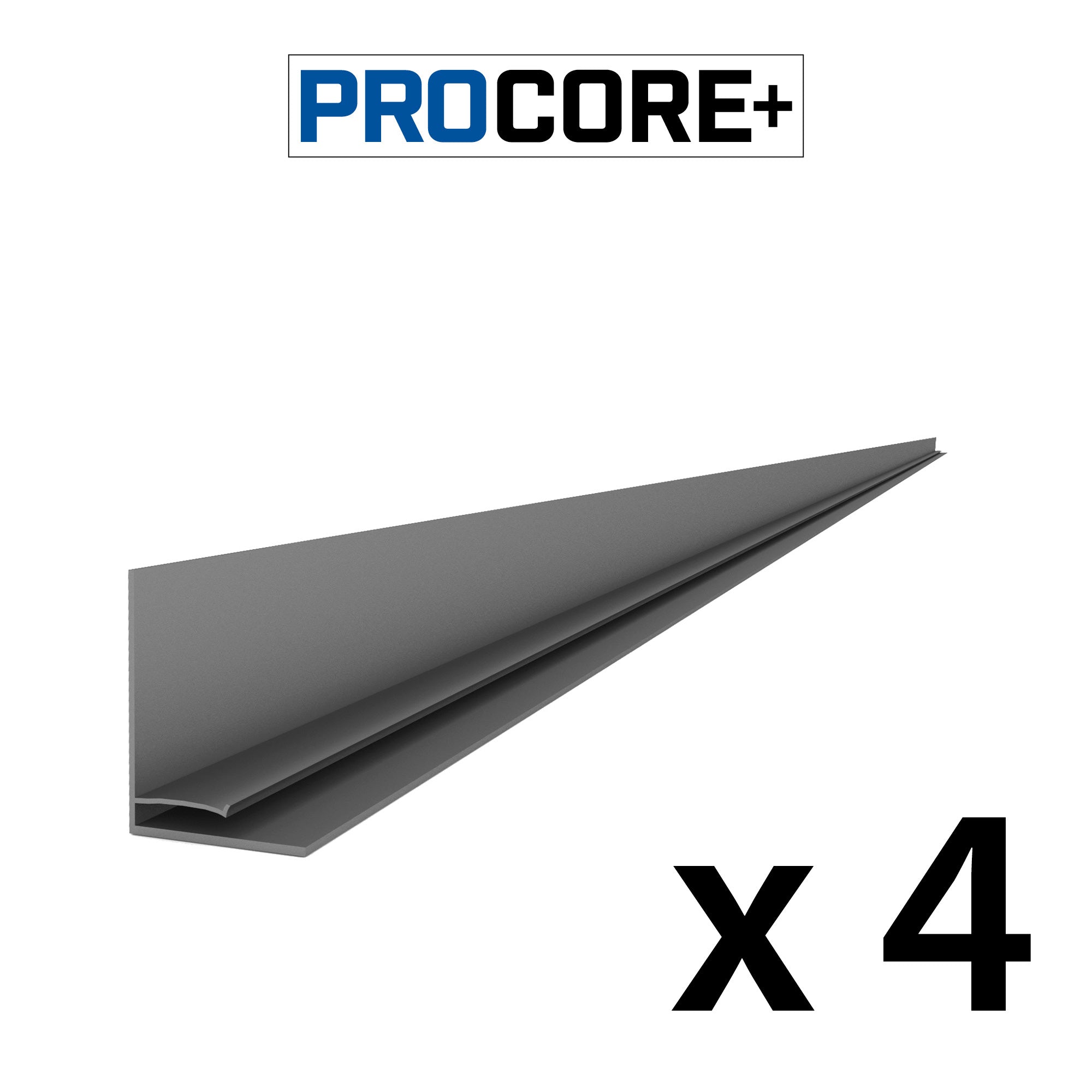 Proslat 8 ft. PROCORE+ PVC Top Trim Pack - 4 Pack - L Trims