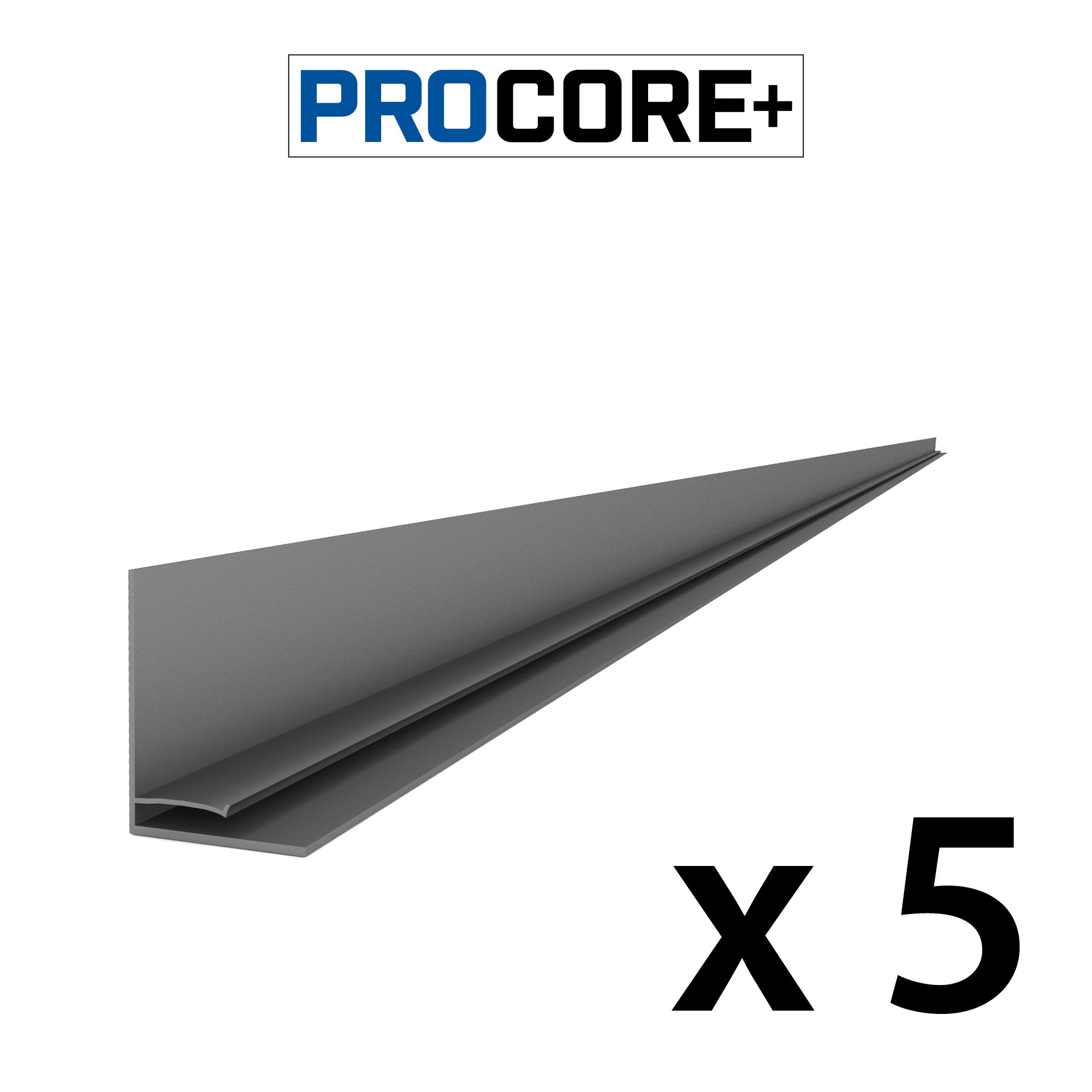 Proslat 8 ft. PROCORE+ PVC Top Trim Pack - 5 Pack - L Trims