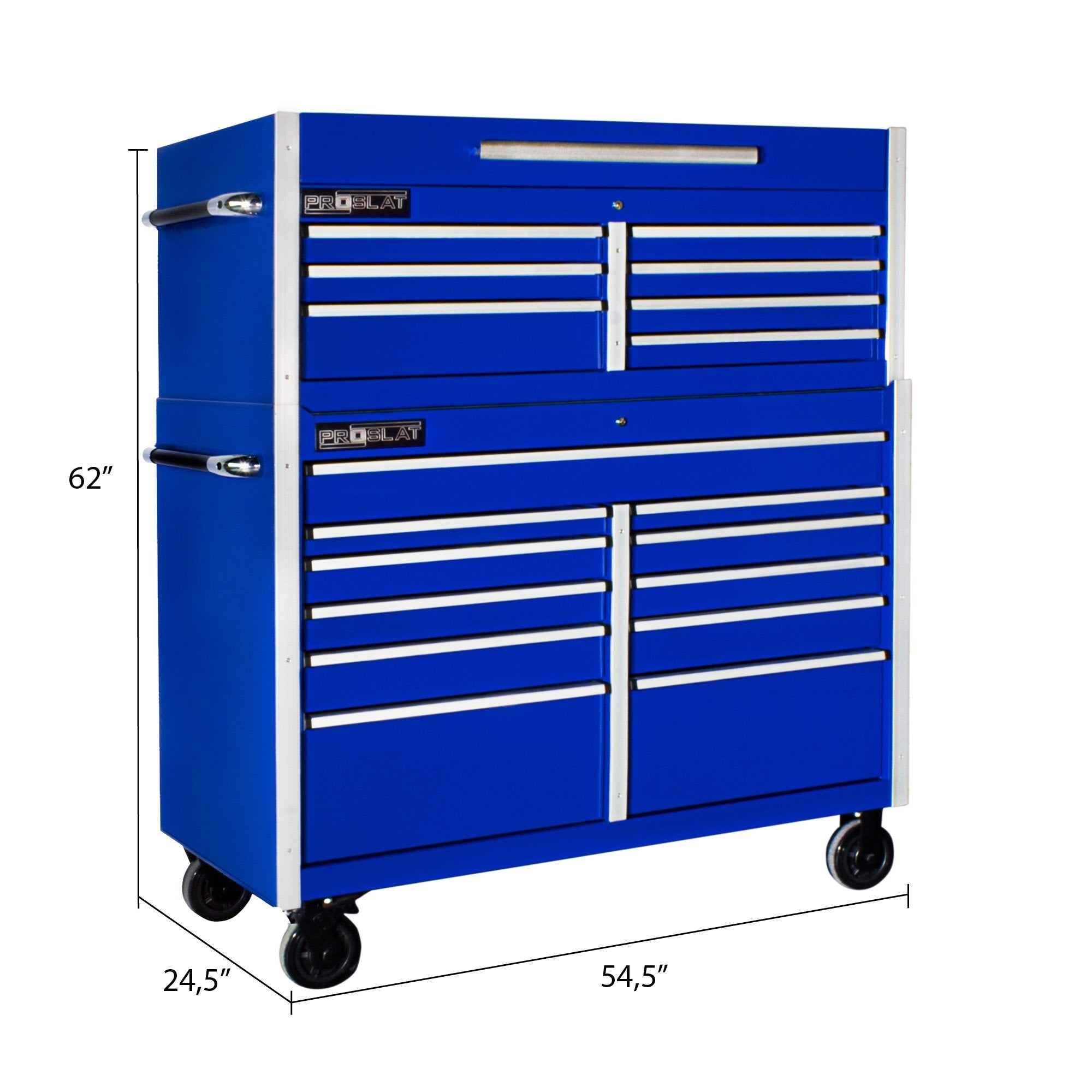 Proslat MCS 54 Rolling tool chest combo - Blue