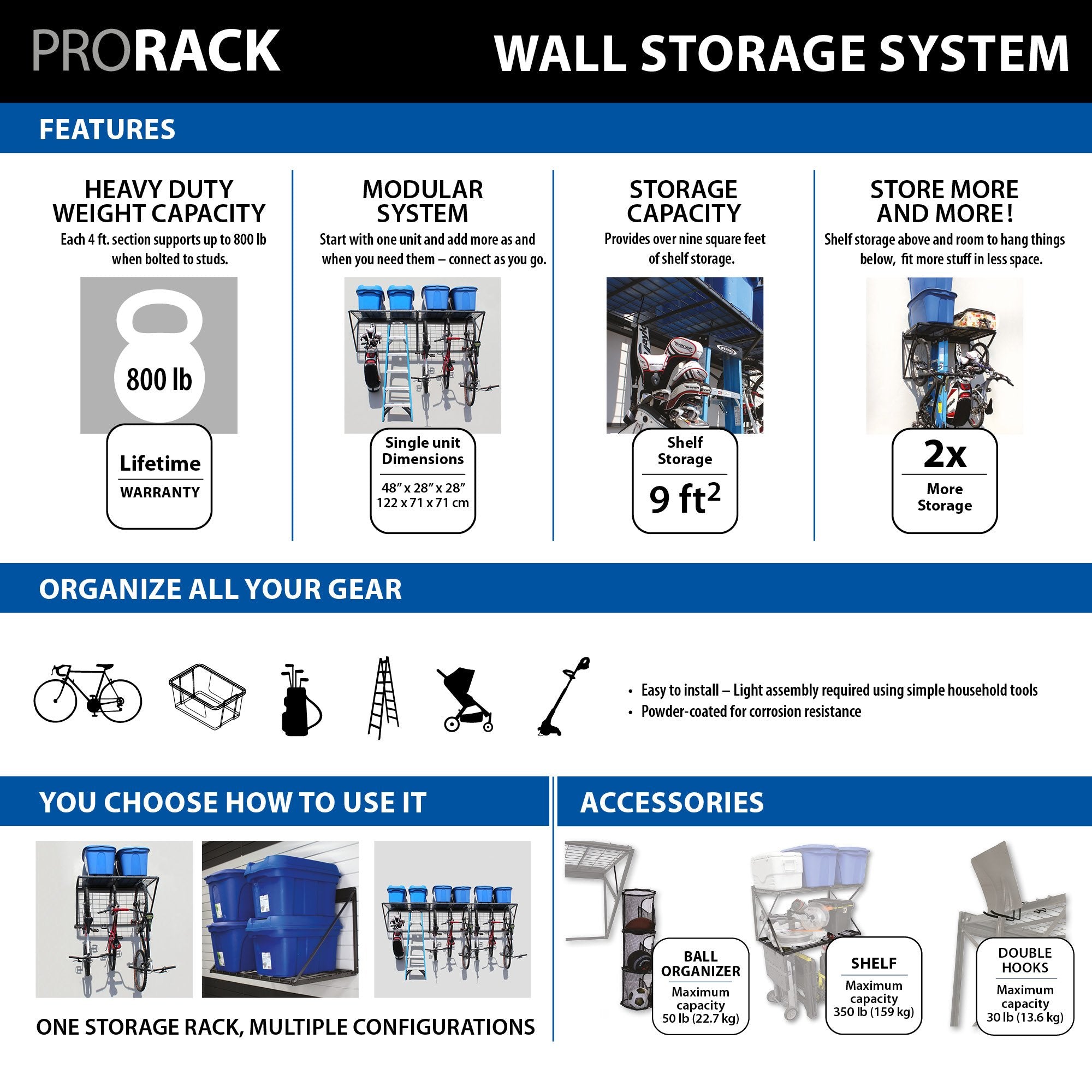 Proslat ProRack Optional Shelf - Accessories
