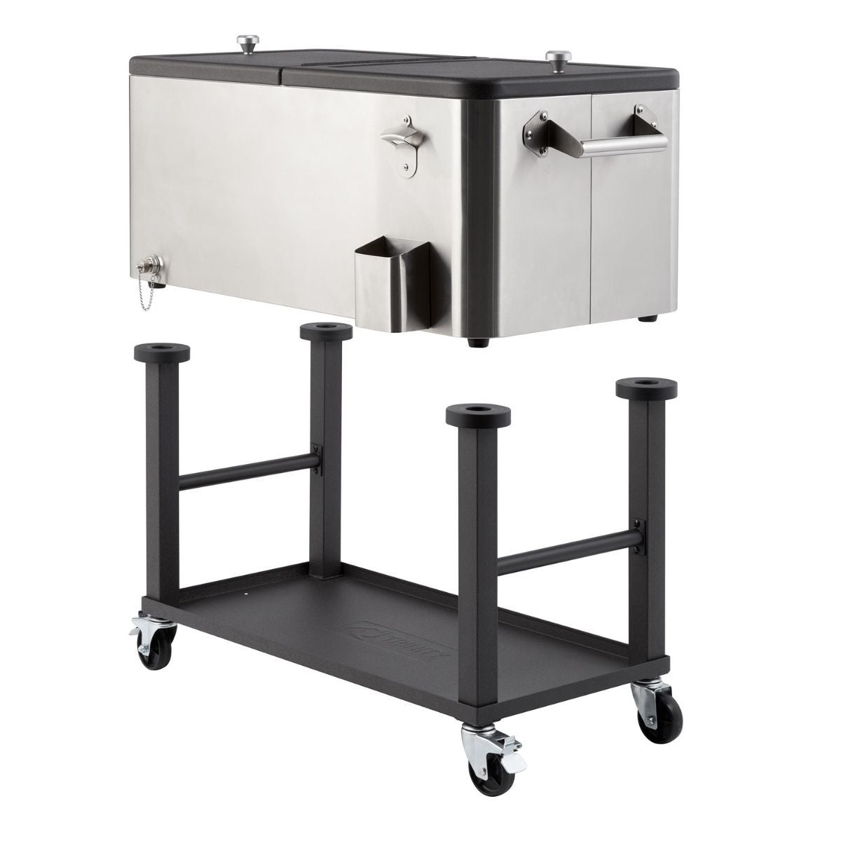 TRINITY Dual-Sided Rolling Bin Rack