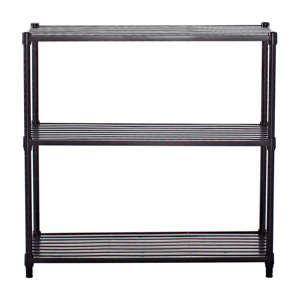 https://garagecabinetsonline.com/cdn/shop/products/trinity-3-tier-36x14x35-slat-shelving-dark-bronze-844_2048x2048.jpg?v=1646998376