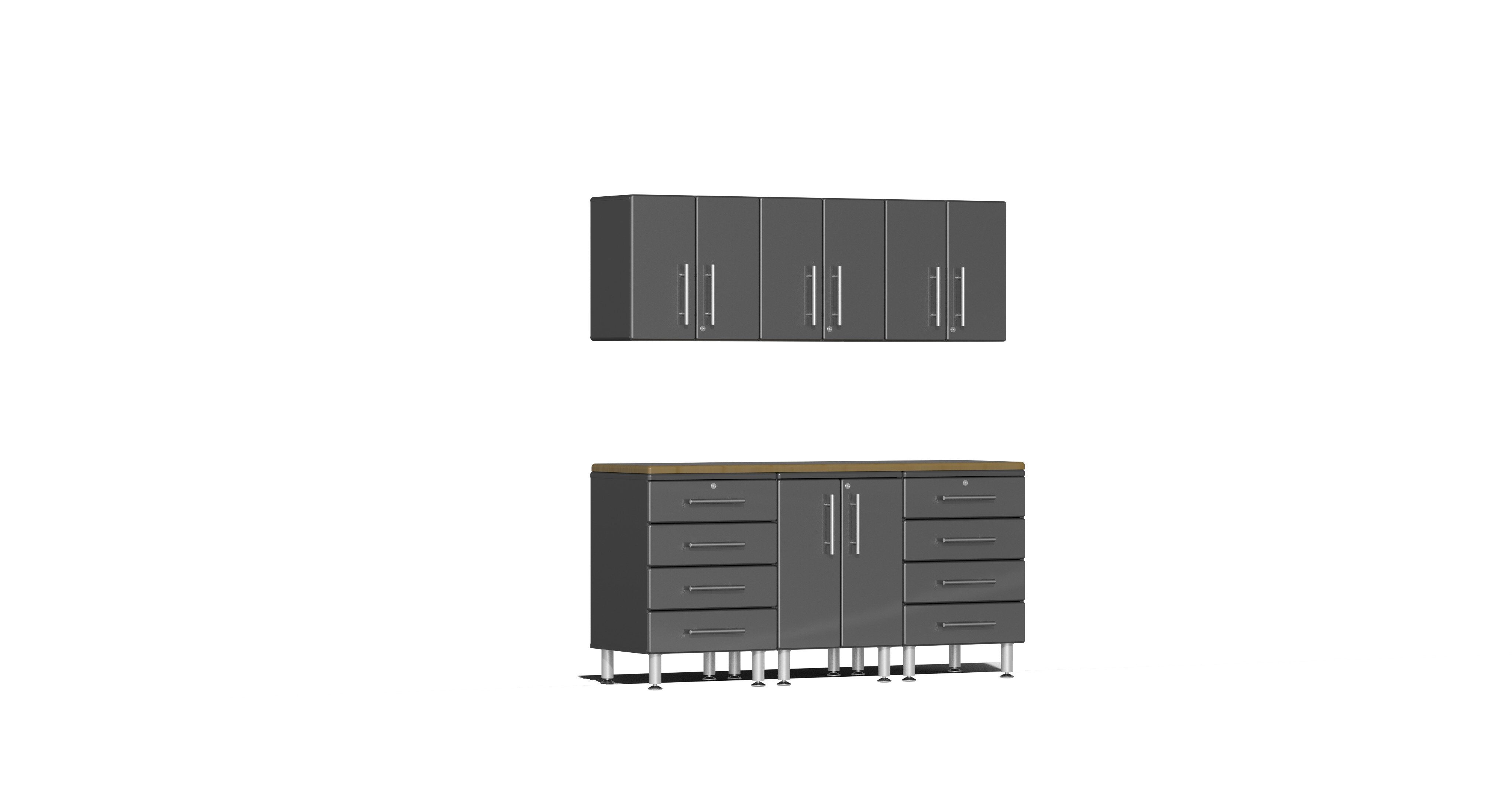 Kinbox 12 Pieces Metal Garage Furniture Locker Tool Cabinet for